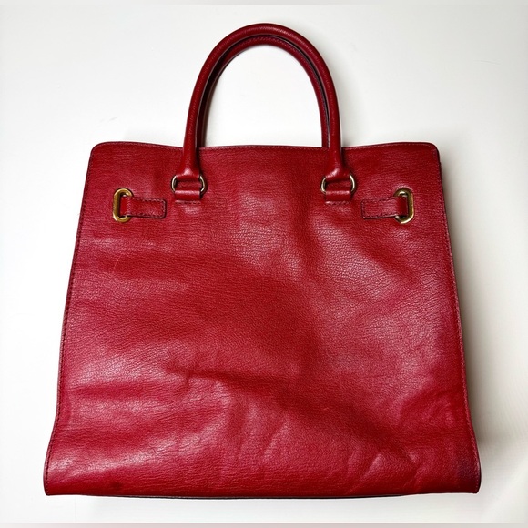 Michael Kors Women’s Leather Large Shoulder Tote Bag with Gold Studs - Picture 8 of 12